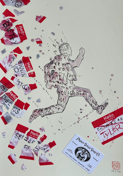 David Mack Original Art Fight Club 3 #1 Cover