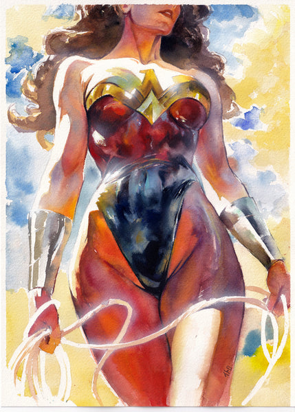 Ito Original Art Wonder Woman Illustration