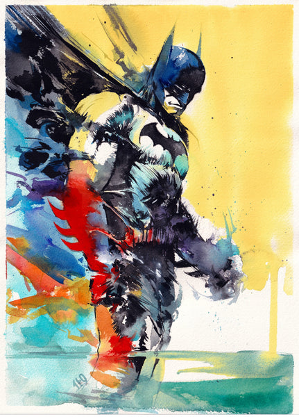 Ito Original Art Batman Illustration