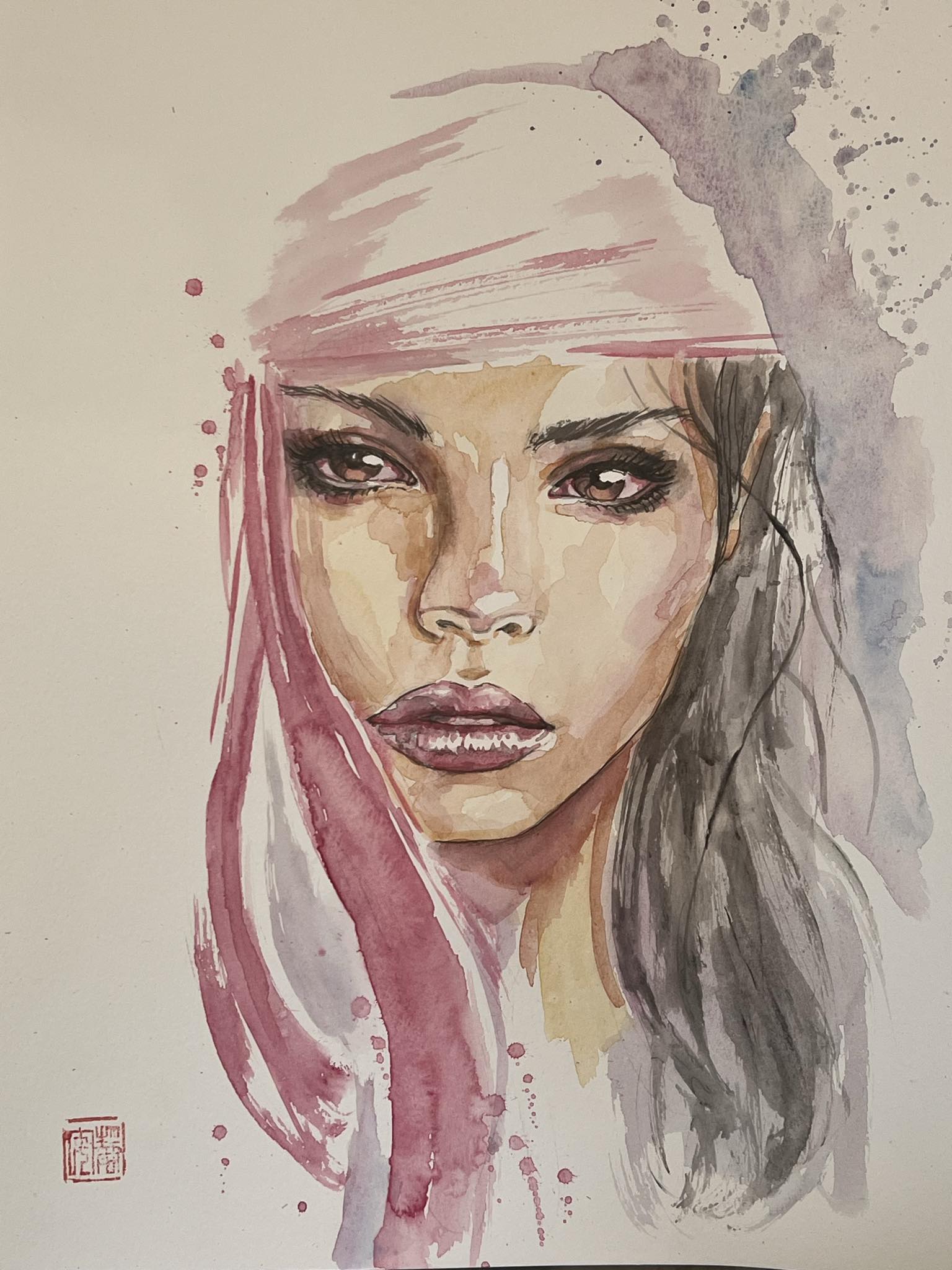 David Mack Original Art Daredevil #1 Cover