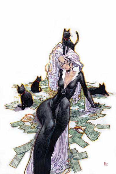 Dike Ruan Original Art Black Cat #3 Cover