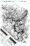 Sergio Davila Original Art Eddie Brock: Carnage #4 Cover