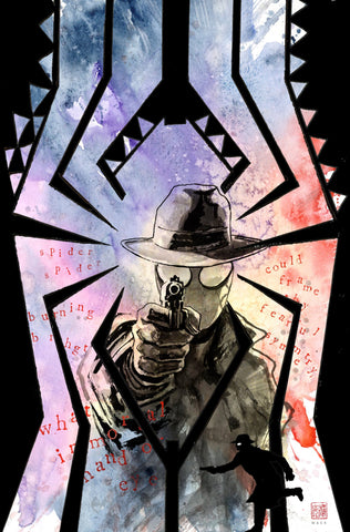David Mack Original Art Spider-Man Noir #1 Cover (includes 3 pieces of original art - see more photos)