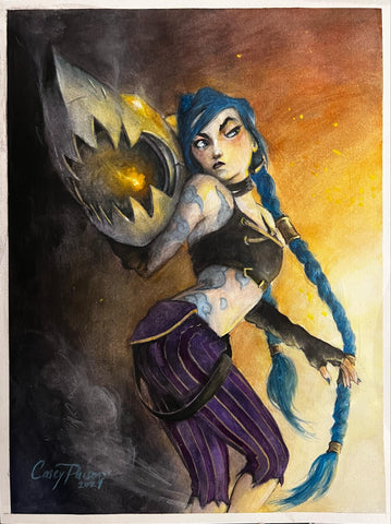 Casey Parsons Original Art Jinx Arcane Illustration