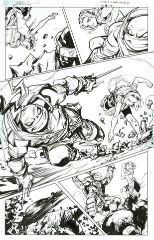 Hendry Prasetya Original Art TMNT X Naruto #3 Page 13