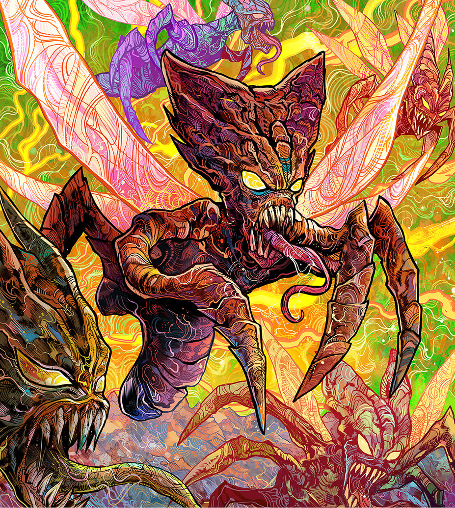 Vincenzo Riccardi Original Art Brood Marvel SNAP Art – Kirby's Comic Art