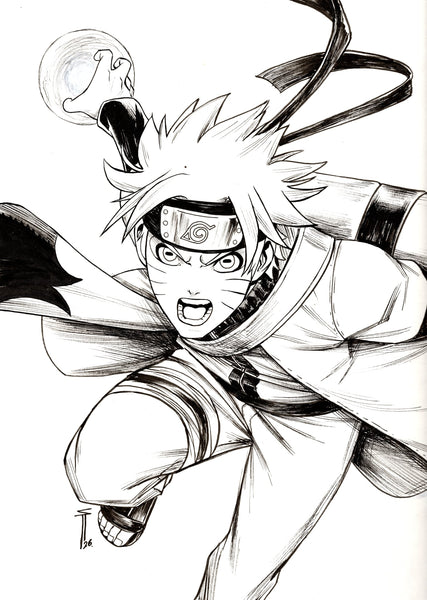 Serg Acuna Original Art Naruto Illustration