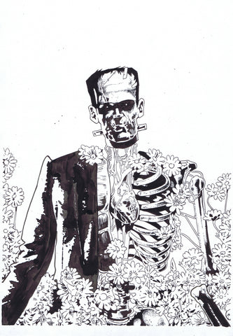 Michael Walsh Original Art Frankenstein #1 Cover