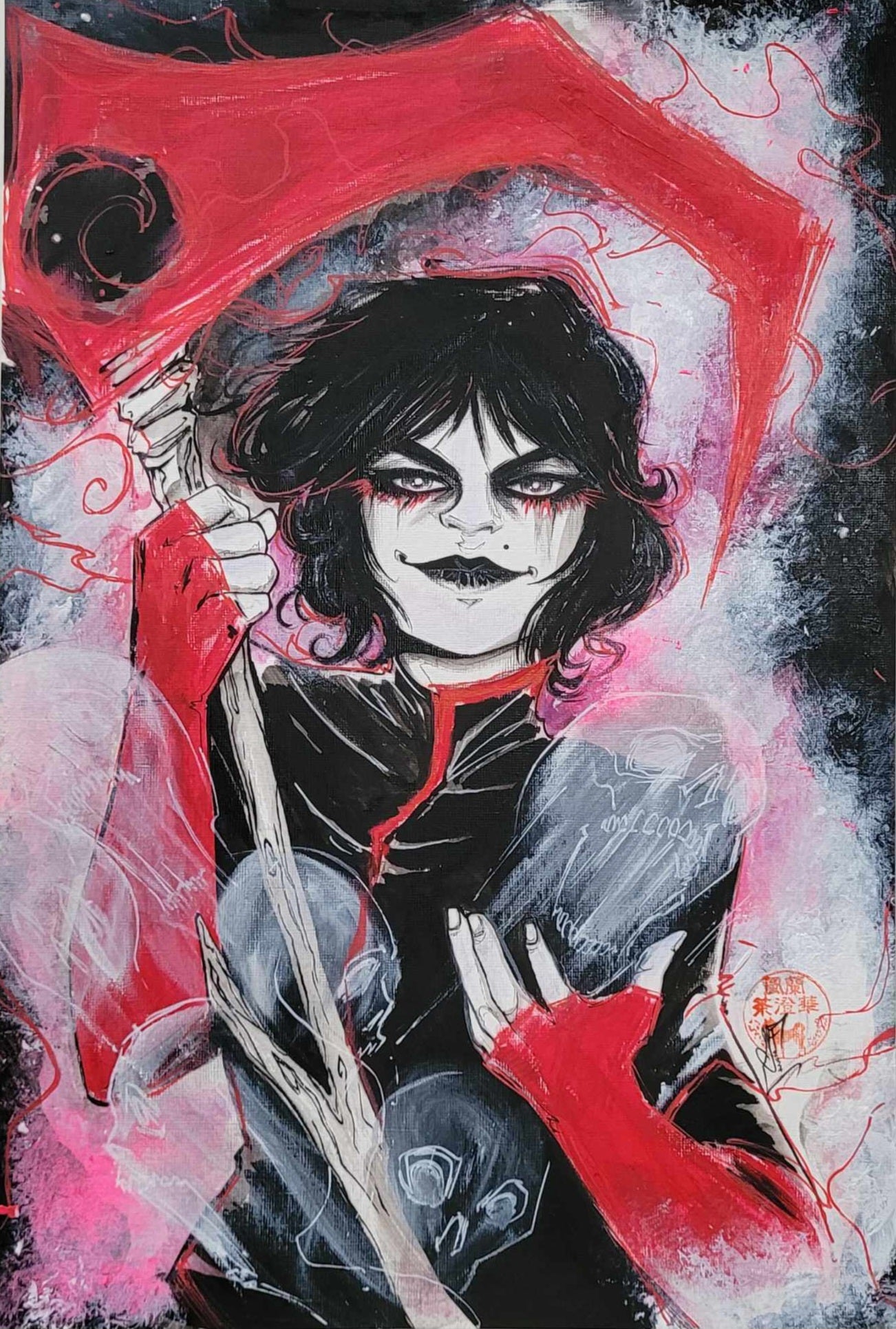 Francesca Fantini Original Art Grim #25 Cover