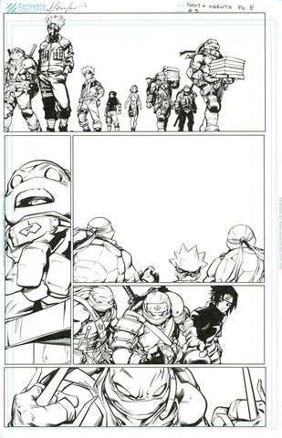 Hendry Prasetya Original Art TMNT X Naruto #3 Page 8