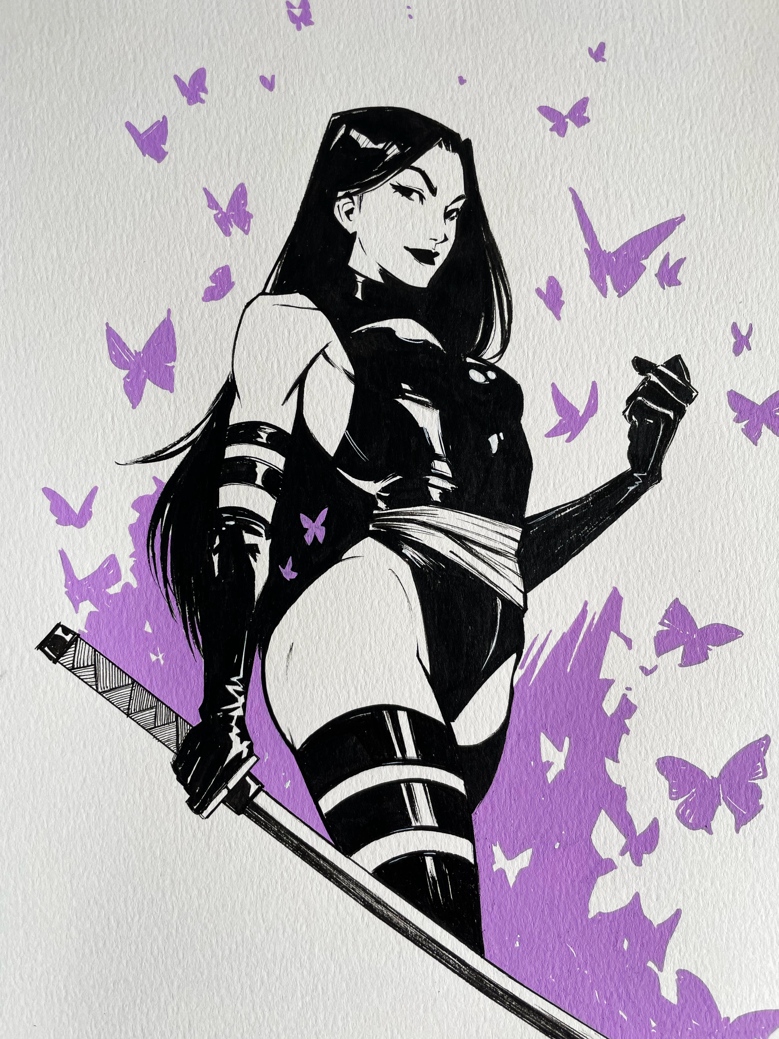 Nogi San Psylocke Illustration