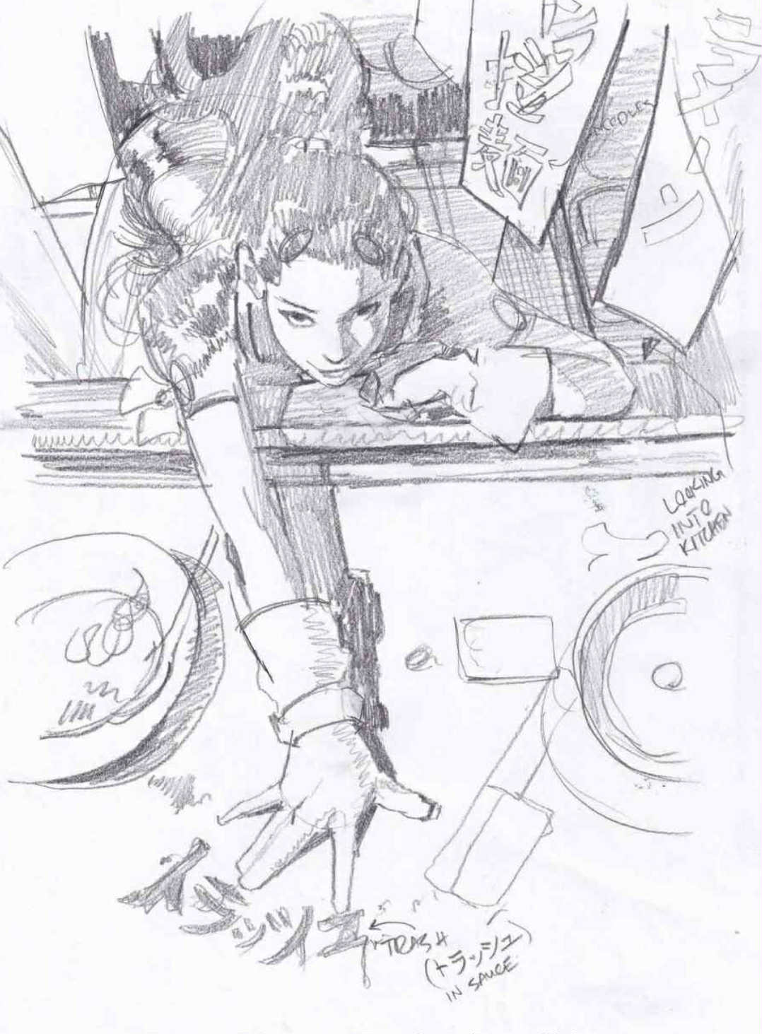 Ito Original Art Ghost Pepper #2 Cover Pencil Prelim