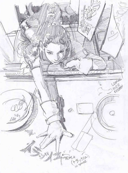 Ito Original Art Ghost Pepper #2 Cover Pencil Prelim