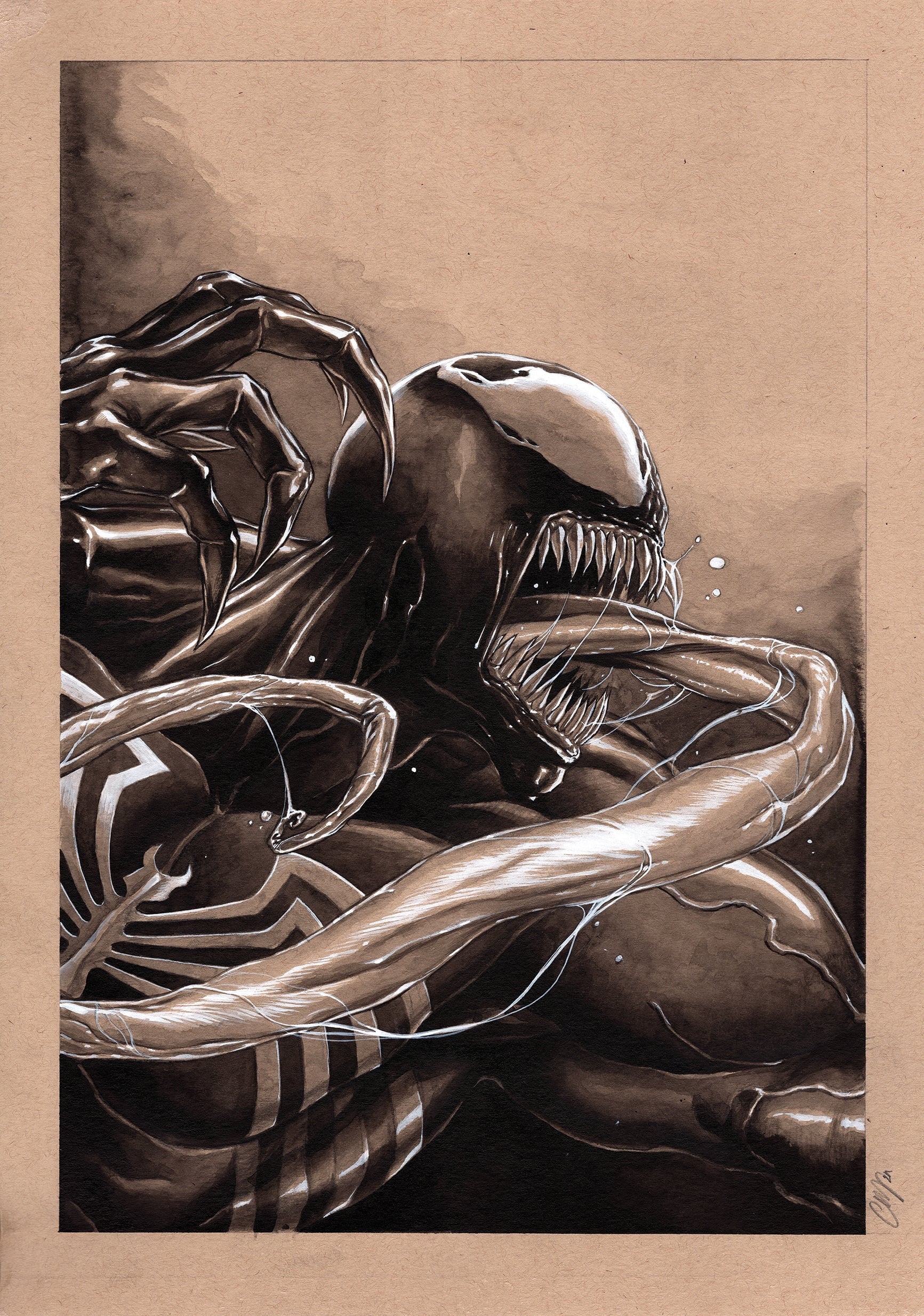 Guillaume Martinez Original Art Venom Illustration