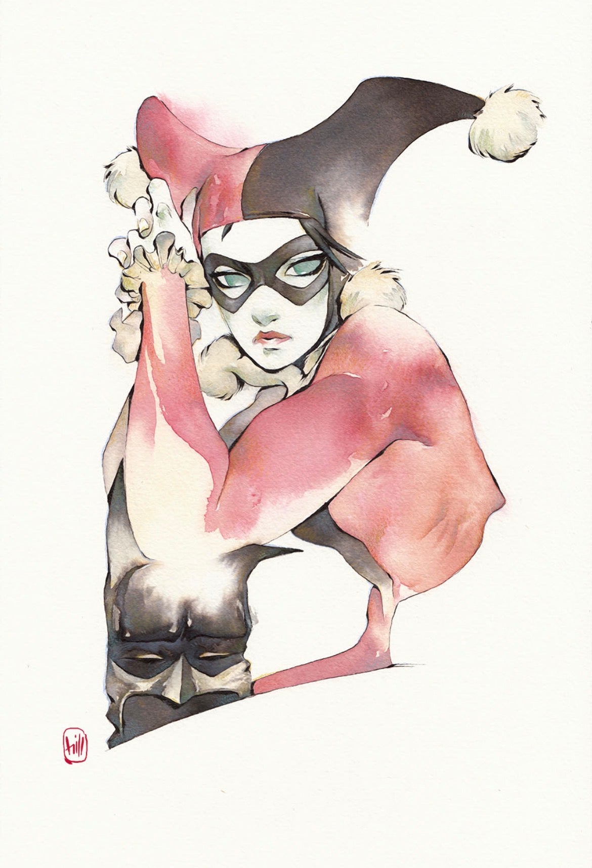 Chuma Hill Original Art Harley Quinn Illustration