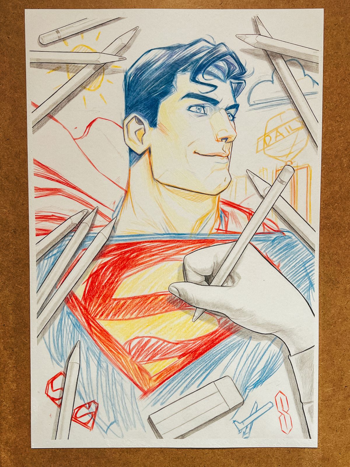 Nimit Malavia Original Art Superman: The Kryptonite Spectrum #3 Cover