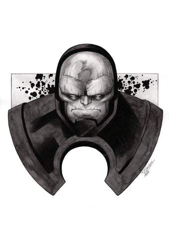 Claudiu Limbasan Original Art Darkseid A4 Illustration