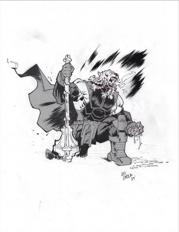 Leo Chiola Original Art Battle Beast