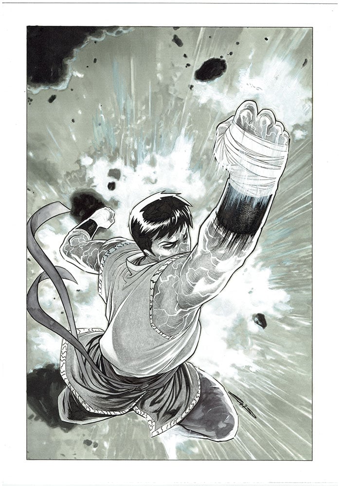 Emilio Laiso Original Art X-Vengers #2 Shang-Chi Cover