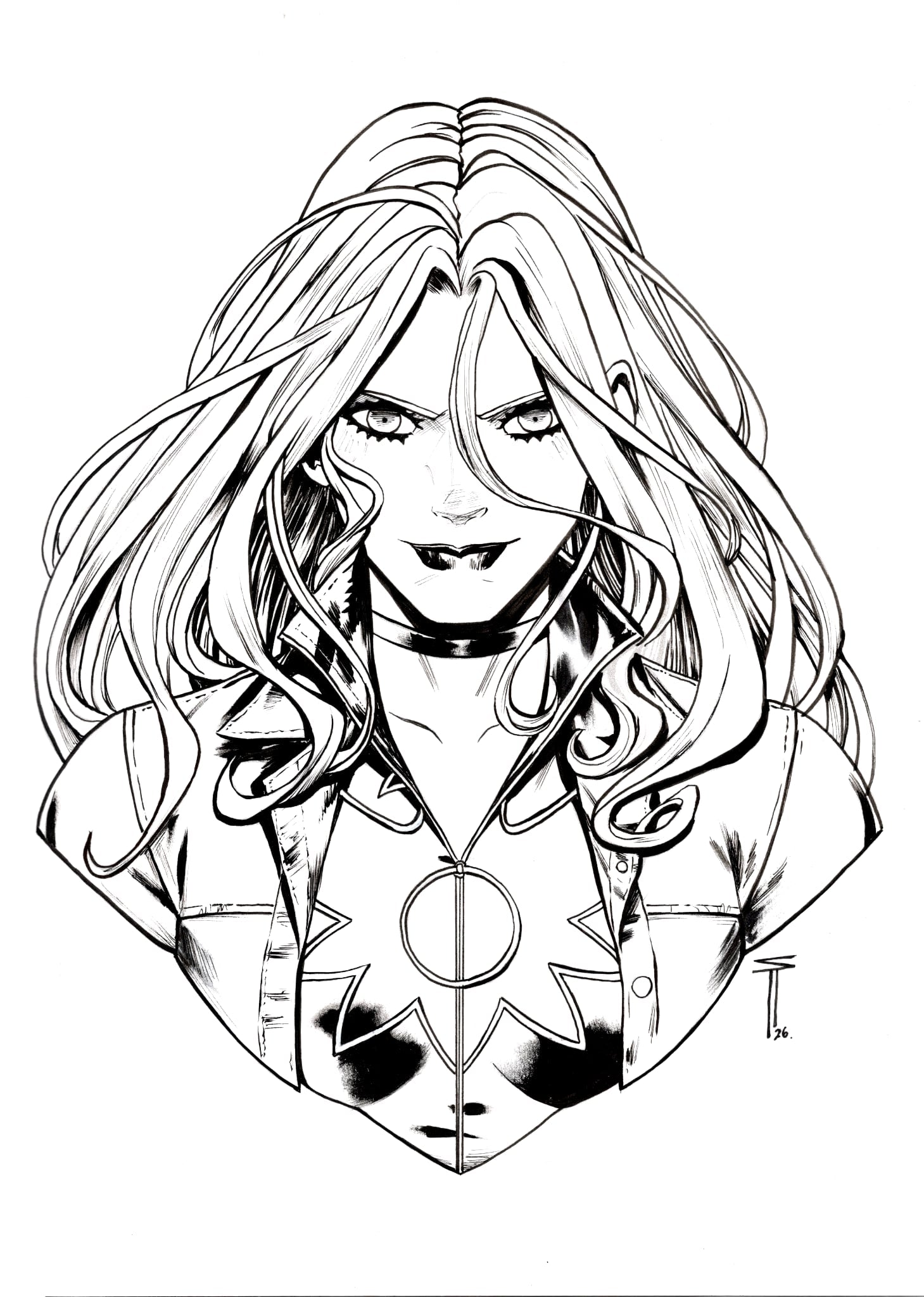 Serg Acuna Original Art Black Canary Illustration