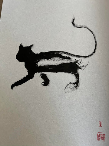 David Mack Original Art Butterfly Effect Book Published Black Cat Brush & Ink 3