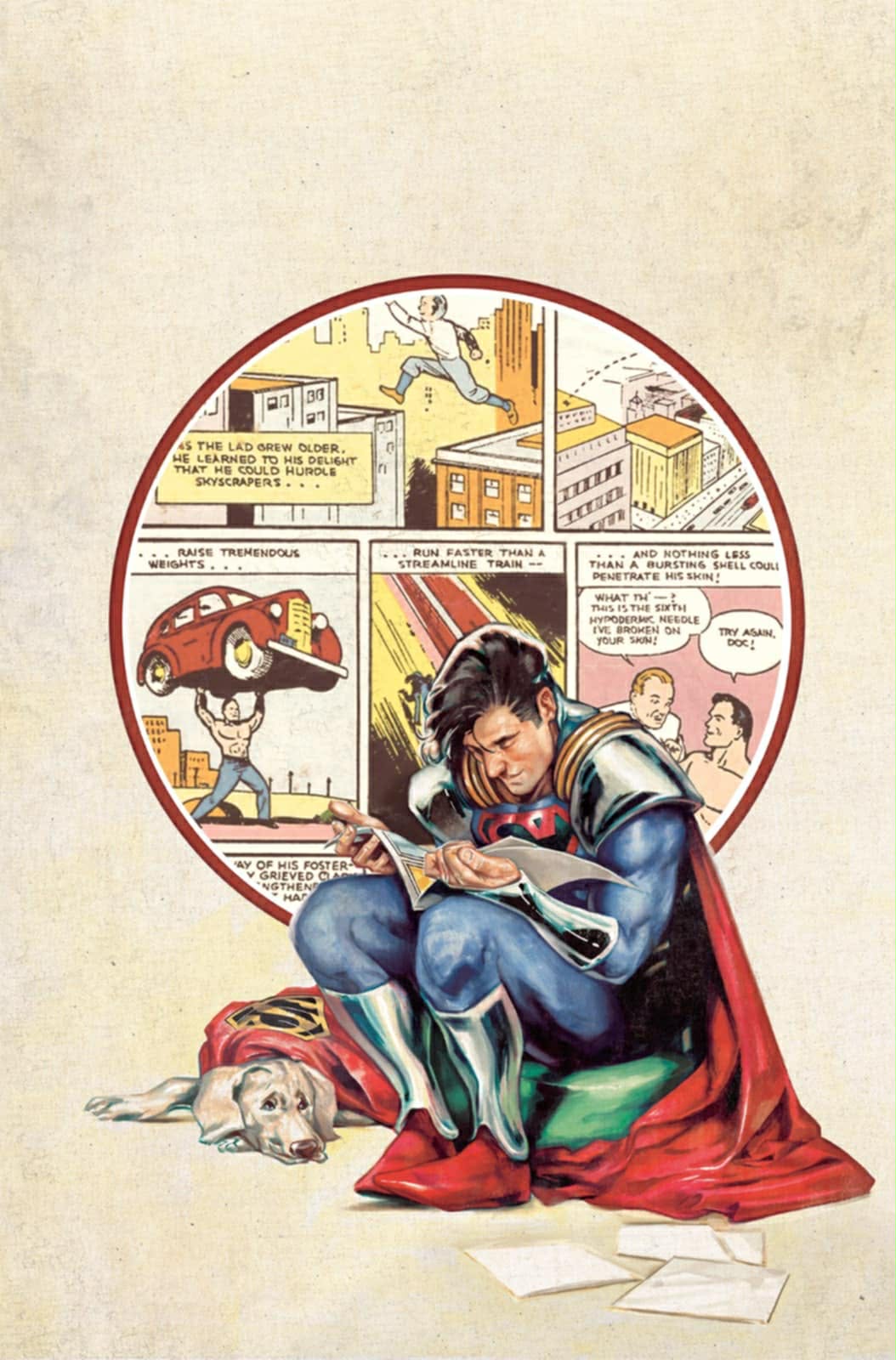 Pasquale Ferrara Original Art Superman #38 Cover (Cian Tormey inks, Pasquale Ferrara painting)