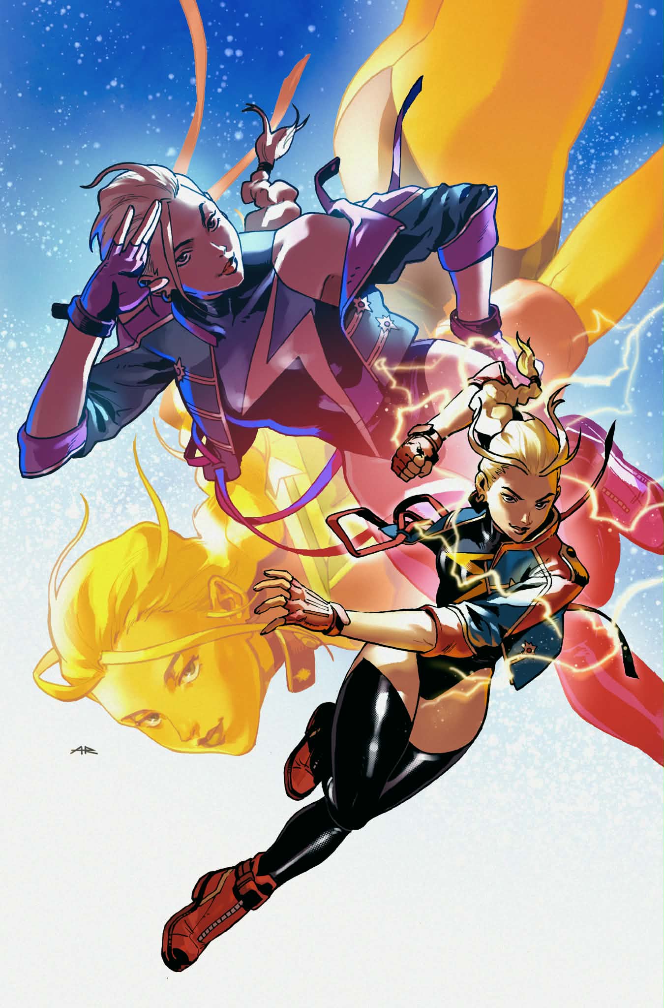 Anand Ramcheron Original Art Captain Marvel: Dark Past #3 Cover