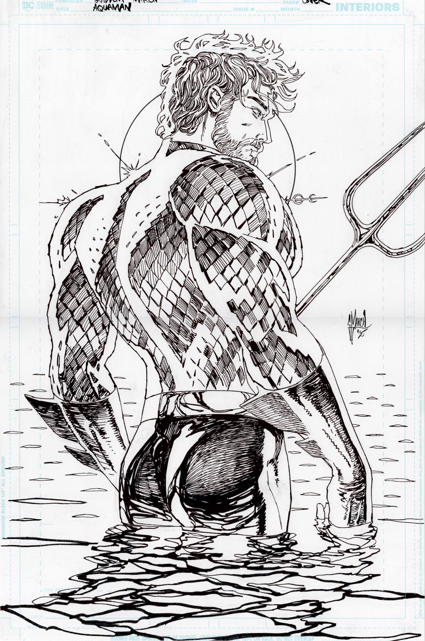 Guillem March Original Art Aquaman #10 Cover