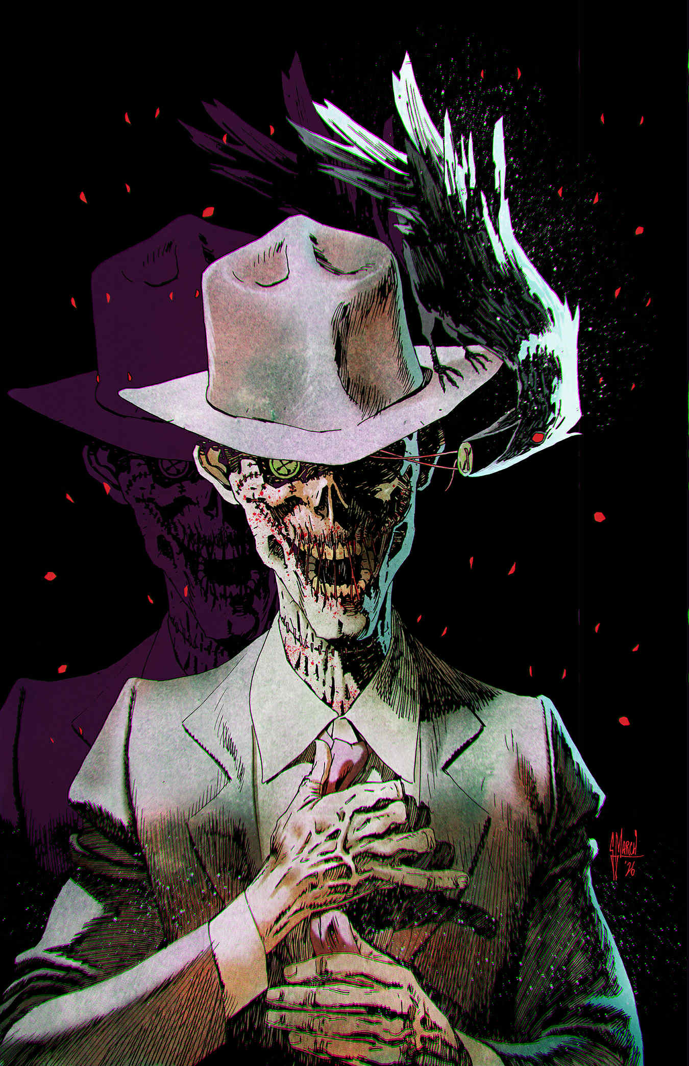 Guillem March Original Art Absolute Batman #19 Absolute Scarecrow Cover