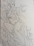 AKA Original Art X-Men: Hellfire Vigil #1 Emma Frost Cover