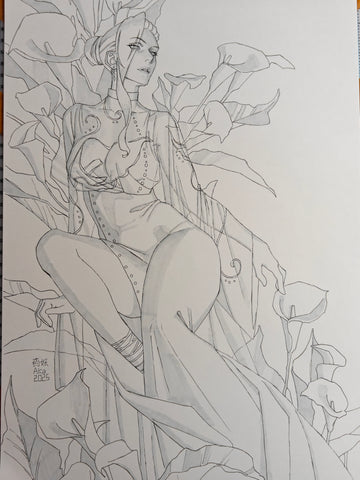 AKA Original Art X-Men: Hellfire Vigil #1 Emma Frost Cover