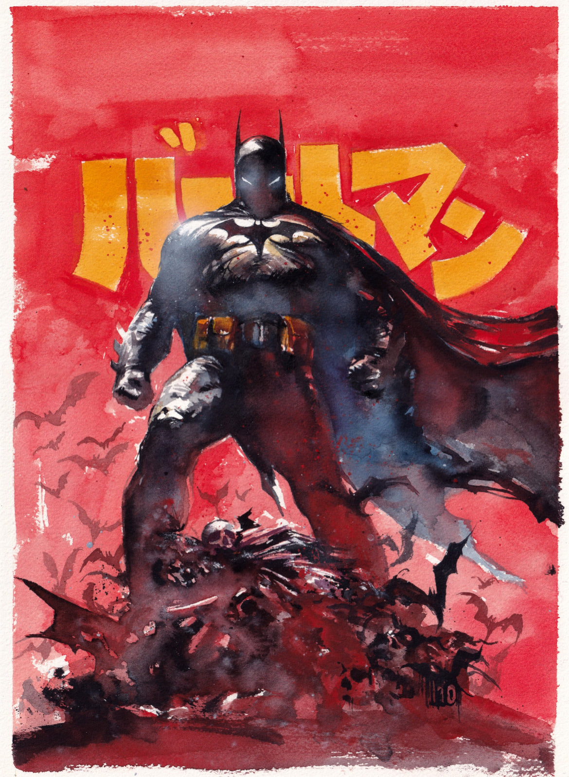 Ito Original Art Batman Illustration