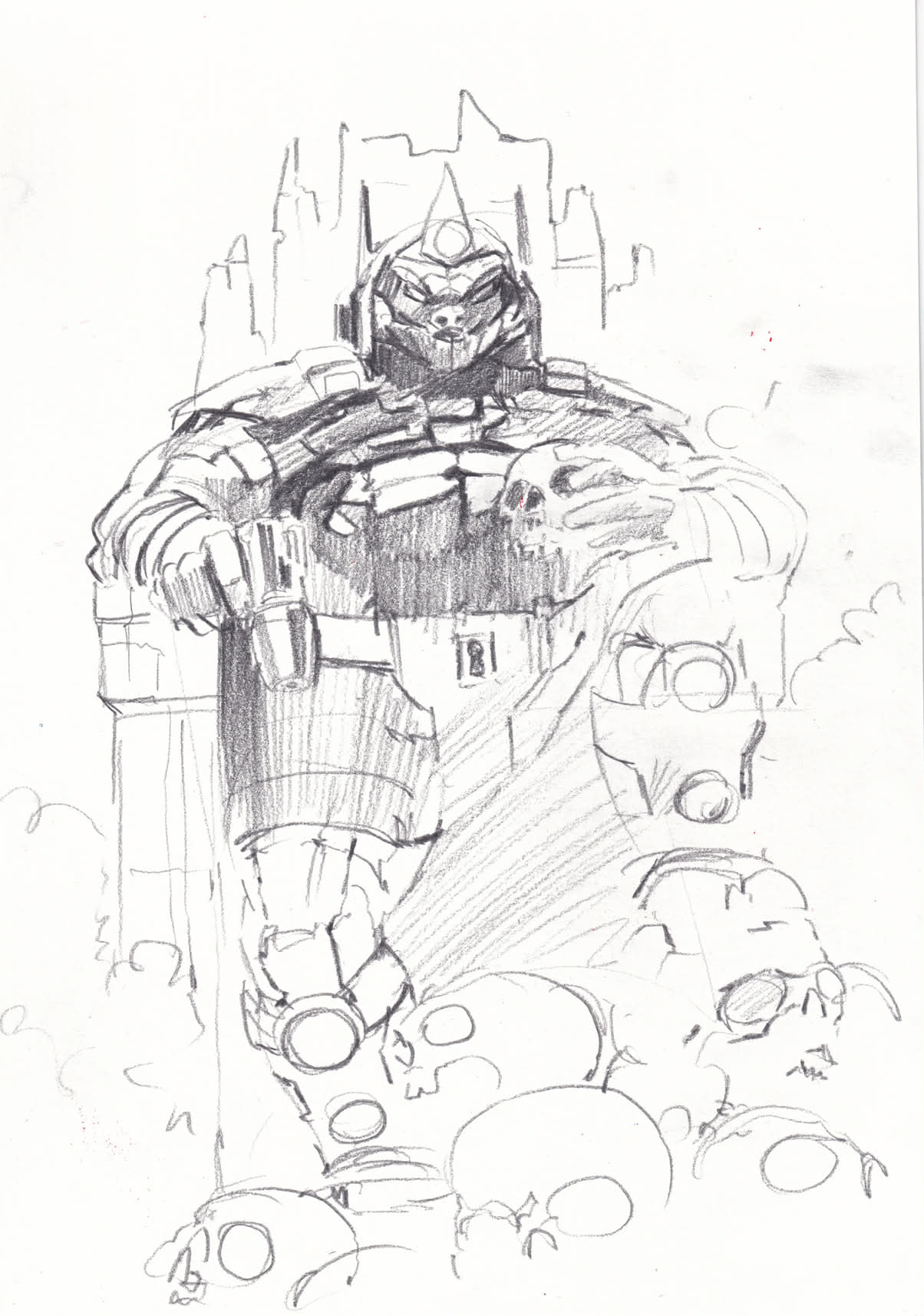 Ito Original Art Void Rivals #31 Cover Pencil Prelim