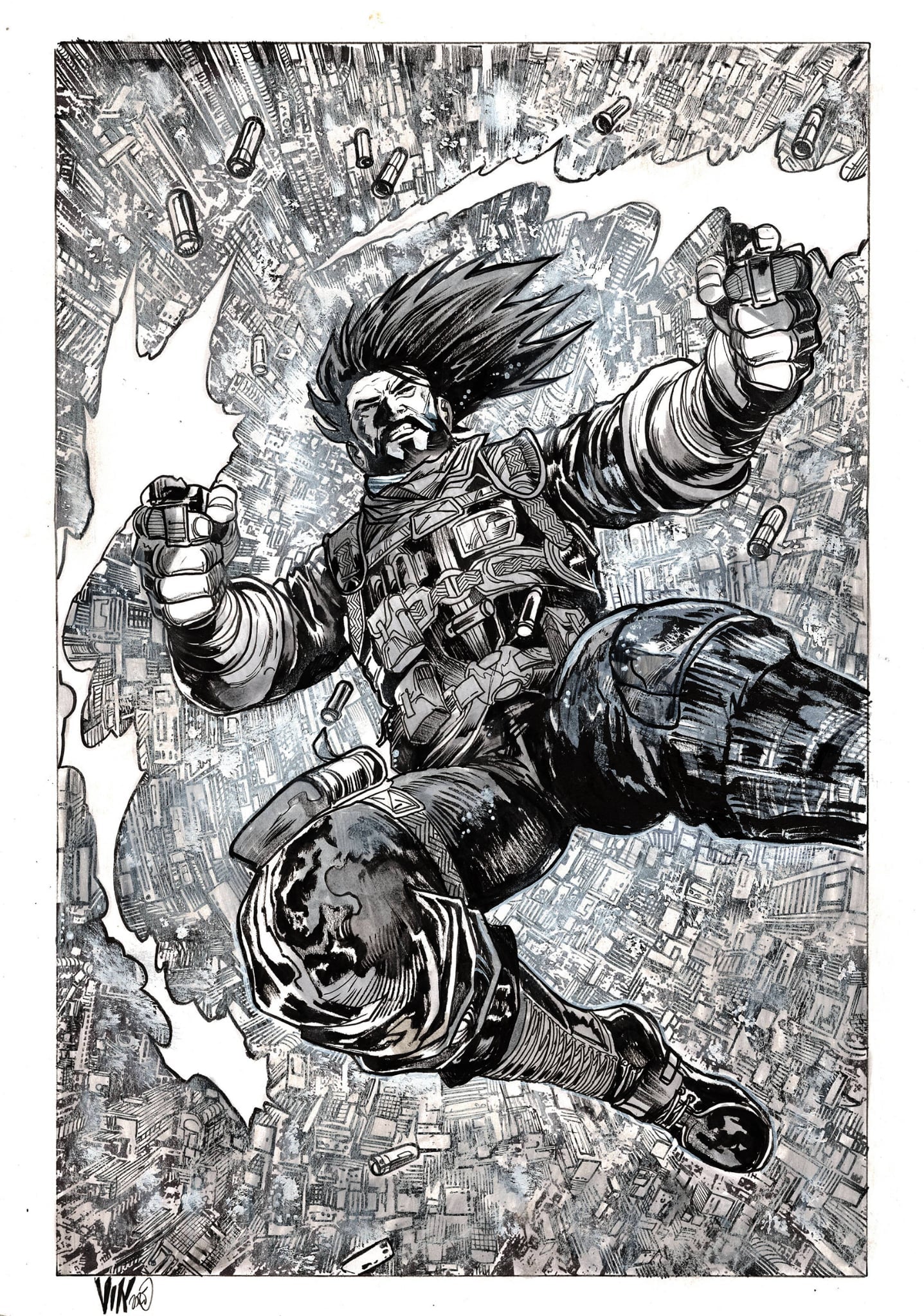 Vincenzo Riccardi Original Art BRZRKR #1 7th Print SDCC Cover