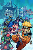 Hendry Prasetya Original Art TMNT X Naruto #4 Cover