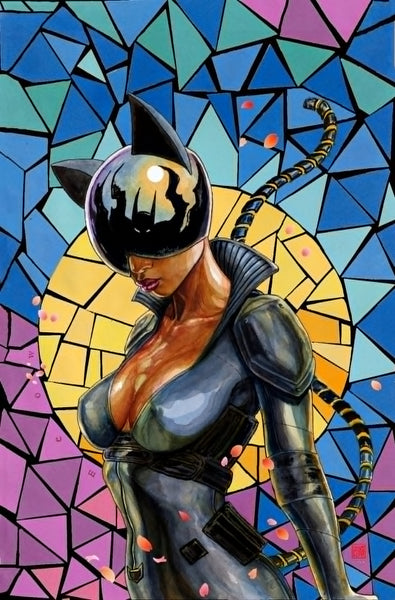 David Mack Original Art Absolute Catwoman #1 Collage Variant Final Cover