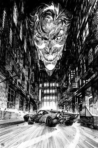 Dike Ruan Original Art Joker Illustration