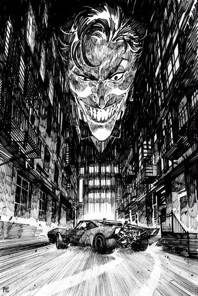 Dike Ruan Original Art Joker Illustration