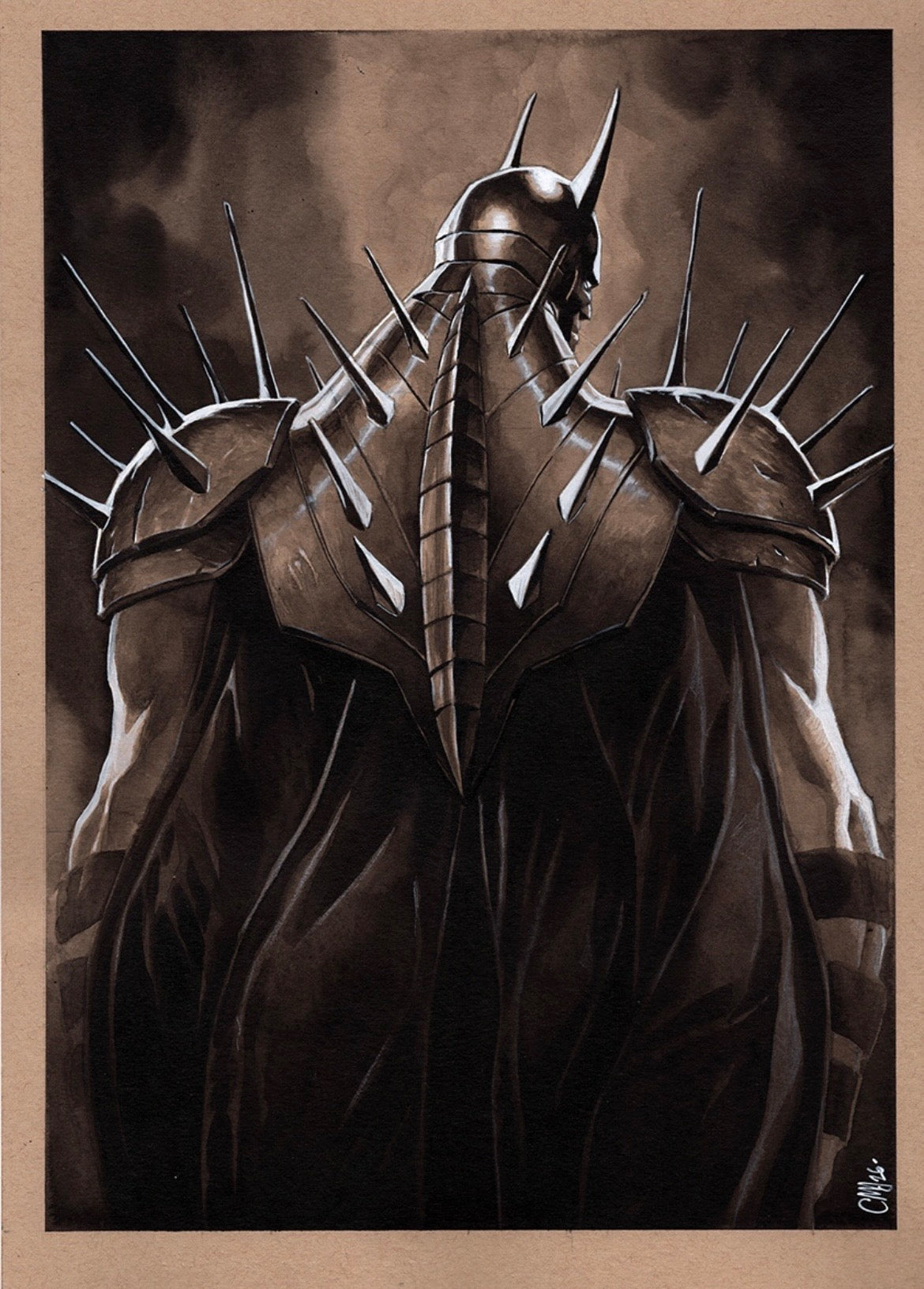 Guillaume Martinez Original Art Absolute Batman Illustration