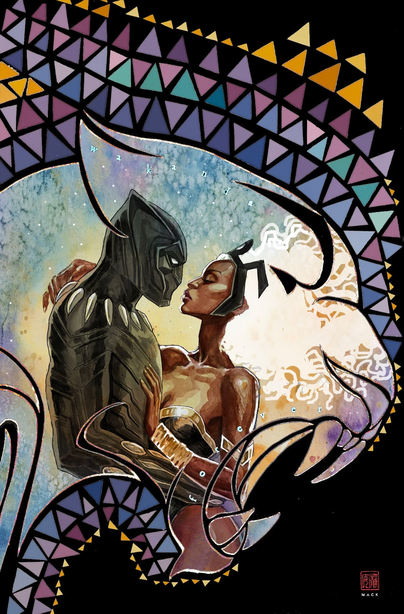 David Mack Storm & Black Panther 12x18