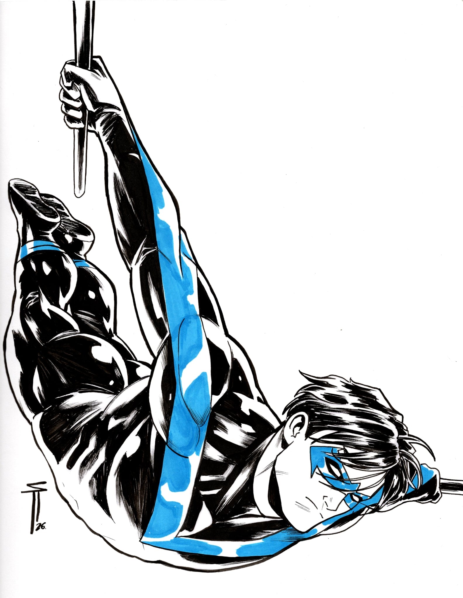 Serg Acuna Original Art Nightwing Illustration 4