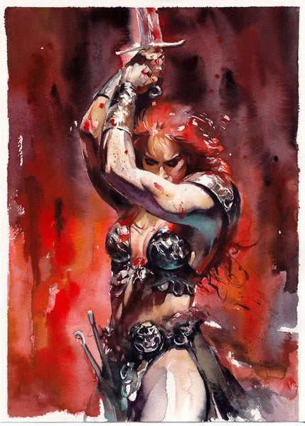 Ito Original Art Red Sonja Illustration