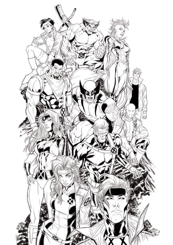 Paco Diaz Original Art X-Men ‘97 Xbox Console Cover Art