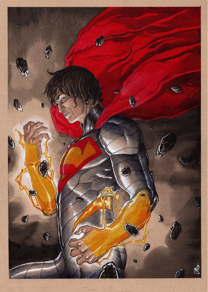 Guillaume Martinez Original Art Absolute Superman Illustration