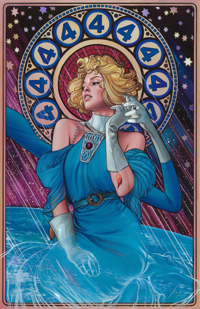 Fred Ian Sue Storm Art Nouveau Collection 12x18  Limited To 20 Signed & Numbered Edition Giclee Comic Art