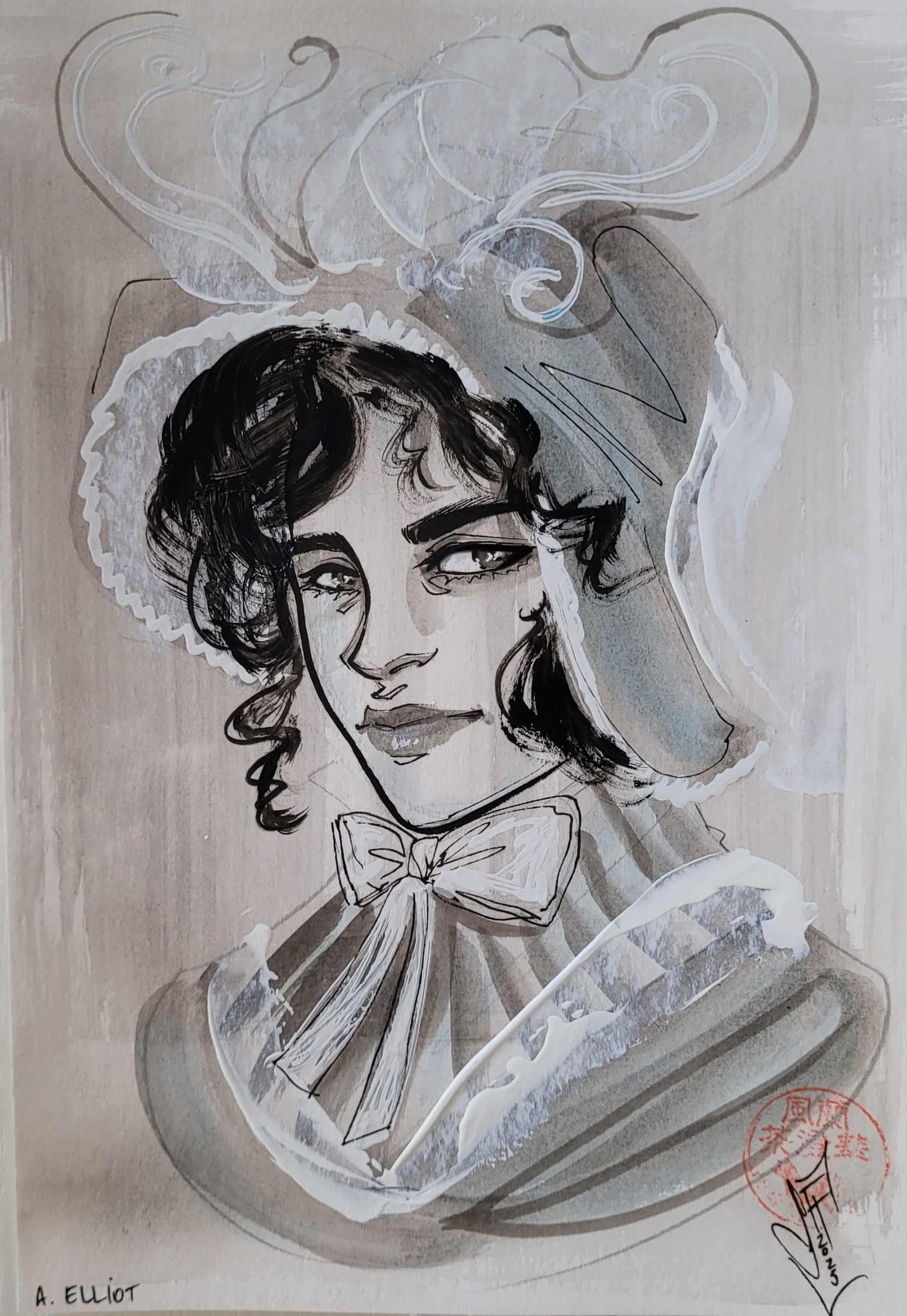 Francesca Fantini Original Published Upper Deck A.Elliot Art