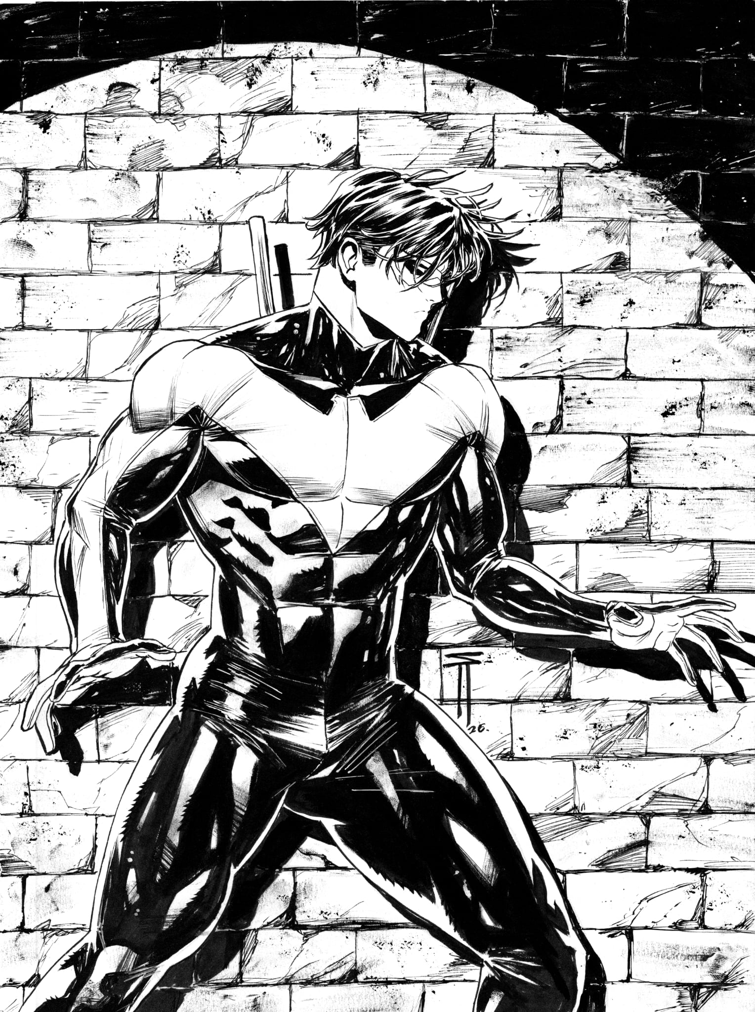 Serg Acuna Original Art Nightwing Illustration 3