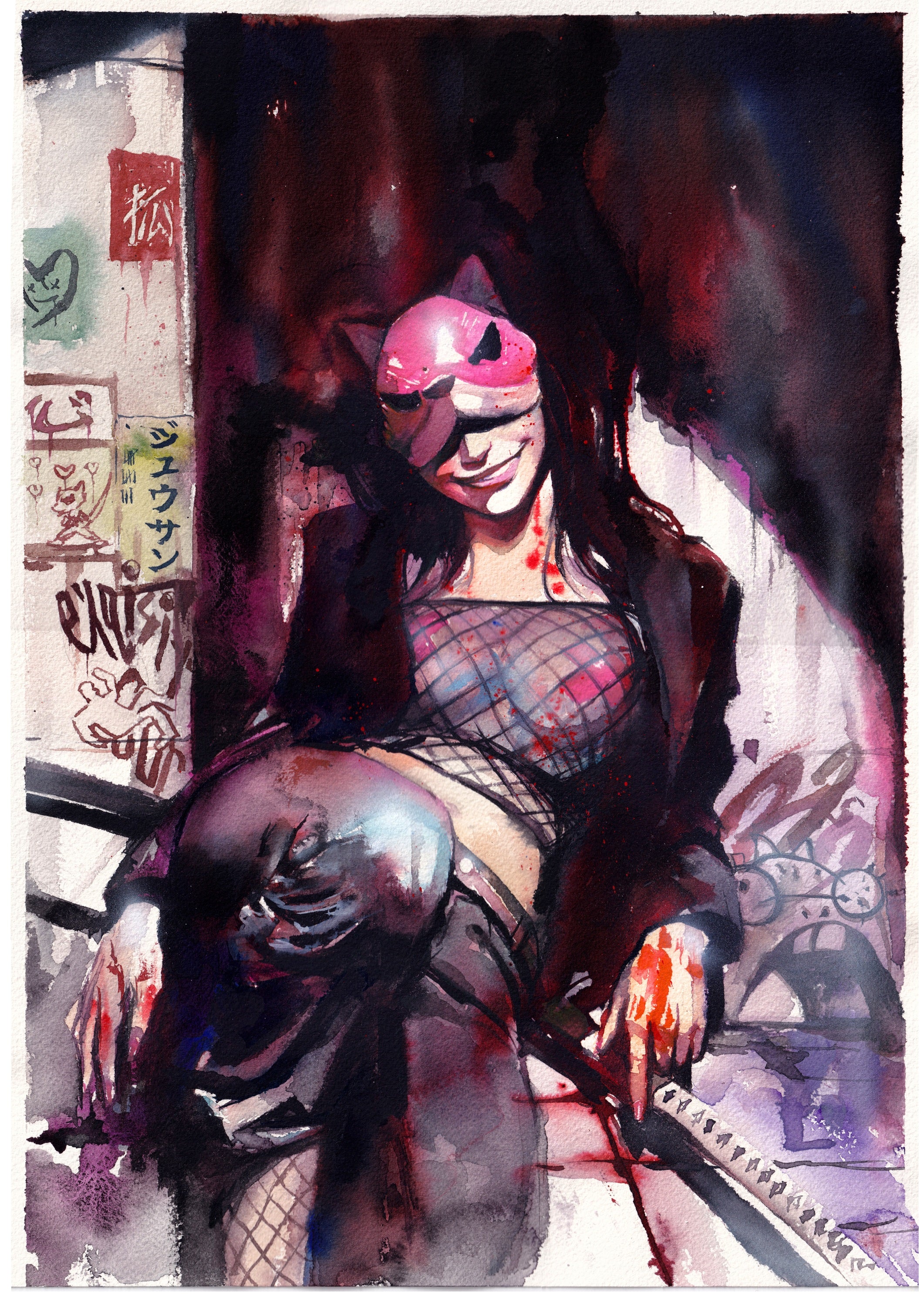 Ito Original Art Exquisite Corpses #9 Cover