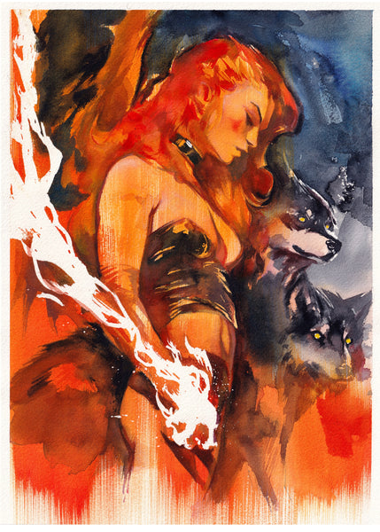 Ito Original Art Firehair (Phoenix) Illustration