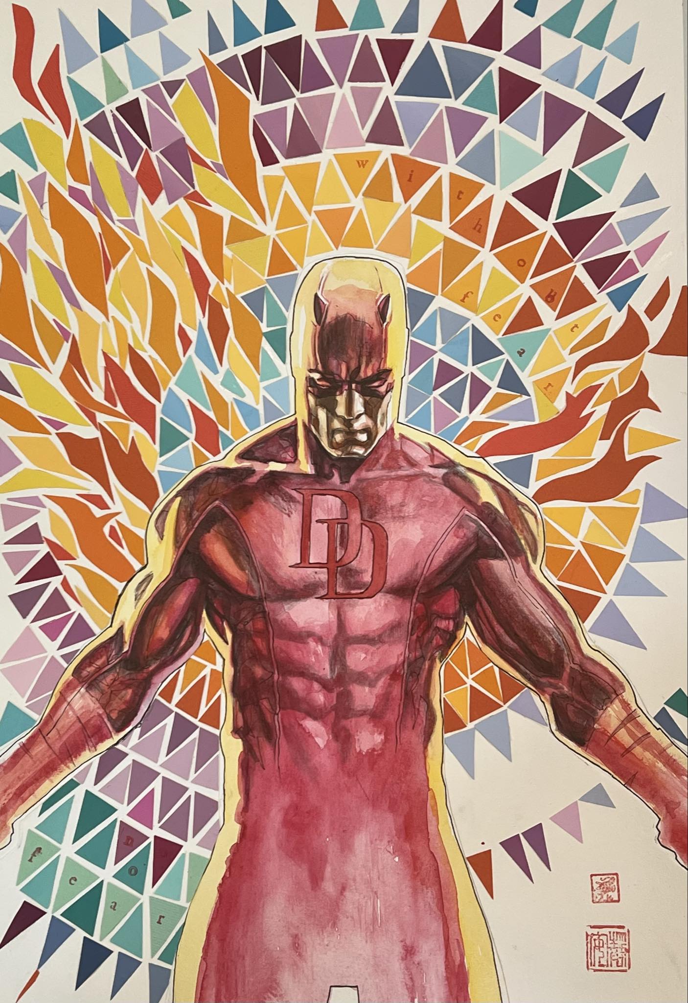 David Mack Original Art Daredevil #1 Cover